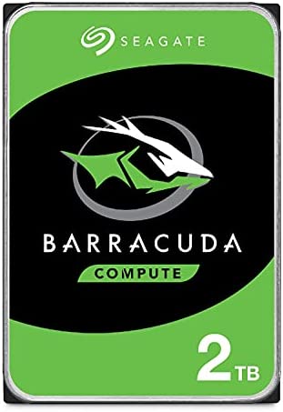 Seagate Technology BarraCuda, 2 TB, Disco duro interno, HDD, 3,5", SATA 6 GB/s, 7200 RPM, caché de 64 MB para ordenador de sobremesa y PC, Plateado, Paquete Abre-fácil (ST2000DMZ08)
