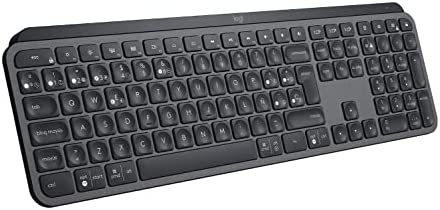 Logitech MX Keys Advanced Teclado Inalámbrico, Bluetooth, Clara Respuesta Táctil, Retroiluminación, USB-C, PC/Mac/Portátil, Windows/Linux/IOS/Android, Disposición QWERTY Español - Negro