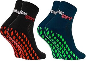 Rainbow Socks - Hombre Mujer Calcetines Antideslizantes de Deporte
