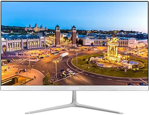 Monitor para juegos de PC Full HD (1920 x 1080) de 22 pulgadas, VA, 75 Hz, 2 ms, relación de contraste de 3000:1, modo de luz azul baja, ángulo de visión de 178°, VGA y HDMI, (Blanco)