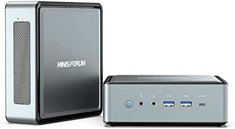 MINIS FORUM Mini PC HM80 Windows 11 Pro AMD Ryzen 7 4800U 8 Cores 16 Threads 32 GB RAM 512 GB PCIe SSD Ordenador de Sobremesa,Dual WiFi 6 Bluetooth,4K HDMI 2.0/DisplayPort,2X RJ45,4X USB 3.0