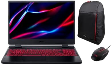 Acer Nitro 5 AN515-58 - Ordenador Portátil Gaming de 15.6" FHD IPS 144Hz (Intel Core i7-12700H, 16GB RAM, 1TB SSD, NVIDIA RTX3050Ti-4G, Windows 11) Color Negro + Mochila + Ratón