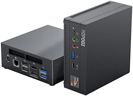 NiPoGi Mini PC Ryzen 7 3750H,16GB DDR4 512GB M.2 SSD Mini Ordenadors de Sobremesa,4K Triple Display Mini PC Gaming Windows 11 con Radeon RX Vega 10 Graphics/HDMI/Type-C/DP Output,RJ45-LAN,WiFi5,BT4.2