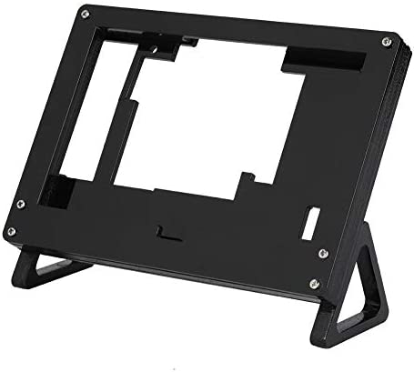 Estuche de Soporte para Raspberry Pi Pantalla LCD, Acrílico de 5 Pulgadas Cubierta de Soporte, Cómodo de Sostener Proteja la Pantalla de Visualización de Golpes, Negro