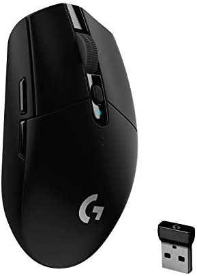 Logitech G305 LIGHTSPEED Ratón Gaming Inalámbrico, Captor HERO 12K, 12,000 DPI, Ultra-ligero, Batería de 250h, 6 Botones Programables, Memoría Integrada, PC/Mac - Negro