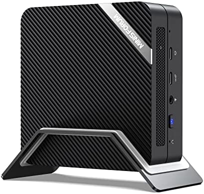 Minisforum UM560 Mini PC Windows 11 Pro, AMD Ryzen 5 5625U 6 Cores/12 Threads, PC de sobremesa 16 GB RAM 512GB PCIe SSD, 4K Dual HDMI y USB Type-C x 2, Mini ordenador para empresas, oficina en casa