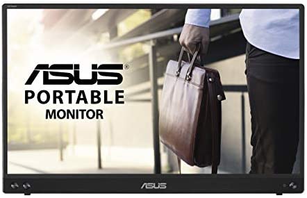 ASUS ZenScreen MB16ACV - Monitor portátil USB, 15,6", Full HD (IPS, Conectividad híbrida, USB de tipo C, Antiparpadeo, Luz azul de baja intensidad, Tratamiento antibacteriano), 250cd/m², Negro