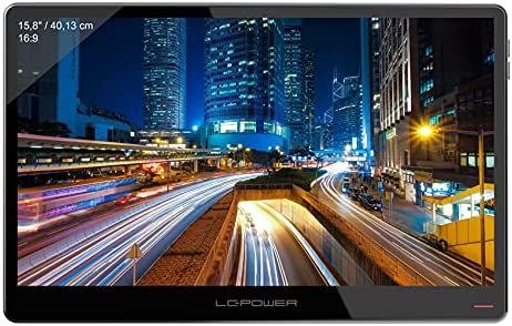 LC-Power LC-M16-FHD-60-P Portable 15,8" / 40,13 cm Monitor (FHD 1920 x 1080, IPS Panel, 60Hz) Mini-HDMI, USB Type C
