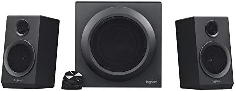 Logitech Z333 2.1 Sistema de Altavoces con Subwoofer, Sonido Impactante, 80 Vatios de Pico, Graves Potentes, Entradas de 3.5 mm/RCA, Enchufe UK, PC/PS4/Xbox/TV/Móvil/Tablet, Negro