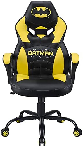 Subsonic - Batman - Silla Gaming Junior - Asiento Gamer para Escritorio Poliuretano - Sillon De Oficina - Licencia Oficial DC Comics (Windows 8)