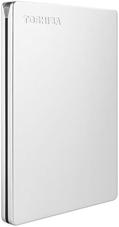 Toshiba 1TB Canvio Slim - Disco Duro Externo Portátil, Disco Duro Compatible con Windows y Mac, Tecnología USB 3.2. Tecnología Gen 1, Acabado en Aluminio, Plata (HDTD310XS3DA)