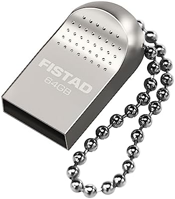 Memoria USB 64GB Mini Pen Drive 64GB Flash Drive USB 2.0 Impermeable Memory Stick para PC, Laptop etc (Silver)