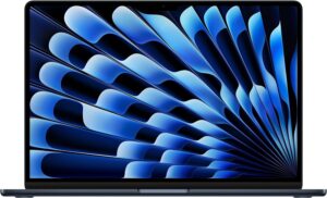 Apple 2023 MacBook Air portátil con Chip M2: Pantalla Liquid Retina de 15,3 Pulgadas, 8GB de RAM, 256 GB de Almacenamiento SSD, compatibilidad con el iPhone y el iPad, Negro Noche
