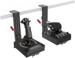 Hikig 2 unidades de soporte de escritorio para controlador de vuelo SIM compatible con Thrustmaster Hotas Warthog, T16000M, Logitech X52, X52 Pro, X56 y casi todos los demás controladores de vuelo