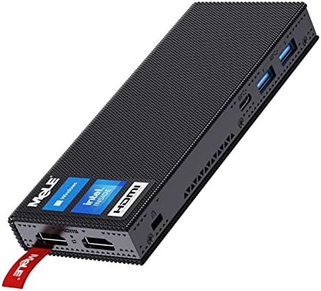 MeLE PCG02 Pro Mini PC Stick Windows 11 Pro Celeron N5105(hasta 2.9GHz) 8GB 256GB Micro Ordenador de Sobremesa Pequeño sin Ventilador con Gigabit Ethernet WiFi 6, BT5.2, Dual 4K HDMI, VESA
