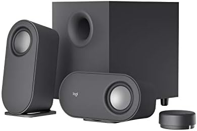 Logitech Z407 Bluetooth Altavoces para ordenador con subwoofer y control inalámbrico, Sonido inmersivo, Audio premium con varias entradas, Altavoces USB - Negro
