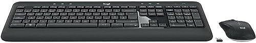 Logitech MK540 Advanced Combo Teclado y Ratón Inalámbrico para Windows, Disposición QWERTY Inglés Reino Unido - Negro