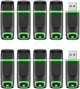 KEXIN 64GB Memoria USB 10 Pack, Pendrive 64 GB USB 2.0 Flash Drives USB de 64G para PC Windows TV Mac, 10 Unidades Pendrives