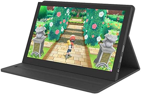 Monitor portátil Pantalla de 7 pulgadas - pantalla IPS capacitiva 1024x600, segunda pantalla con laptop, mini HDMI - compatible con Raspberry Pi 4 / Pi 3 B +, para PS4 etc., con funda de cuero