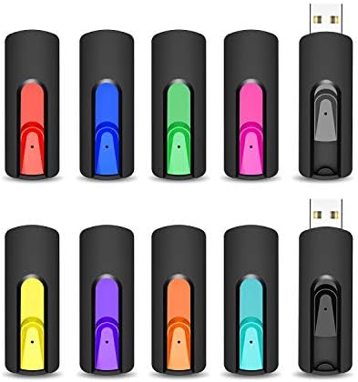 Pendrive 16GB, Vansuny Memorias USB 2.0 Pack 10, Pen Drive 16GB USB 2.0 Memoria Stick Flash Drive [10Unidades, Colores]