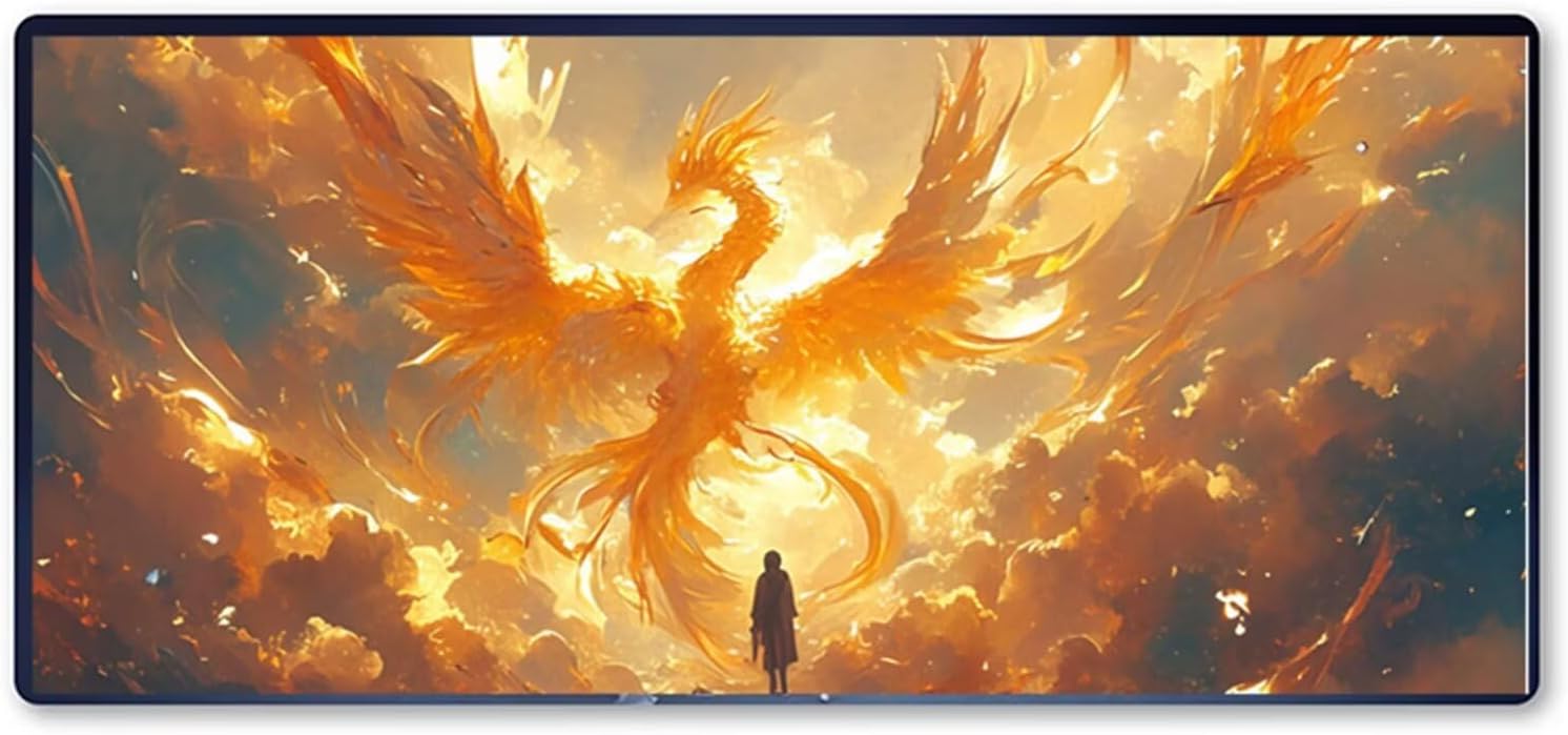 Alfombrilla Ratón XXL 800 x 400 x 3 mm, Playa Mouse Pad Paisaje Alfombrilla Escritorio con Superficie Suave y Base de Goma Antideslizante, Oficina Gaming Mousepad Mejora La Precisión y La Velocidad